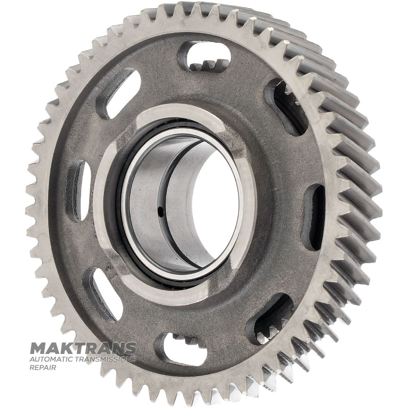 Schrägverzahnung RÜCKWÄRTS (mit Sicherungsring) VAG DSG 0CK 0CL 0CJ (DL382) VWK215J - 55 Zähne (Außen-Ø 123,50 mm, Innen-Ø 52,05 mm), Lager (INA / JN8 F-575504.KI 0CK311937A)