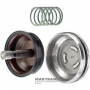 Bremsbandkolben Zwischenbremse FORD 5R55E, 5R55N, 5R55W, 5R55S F77Z-7D021-ZA, 97GT-7E221-ZA - (Gesamthöhe 57,75 mm, Außen-Ø Kolben 58,80 mm / 64,75 mm, Außen-Ø Stange 12 mm)