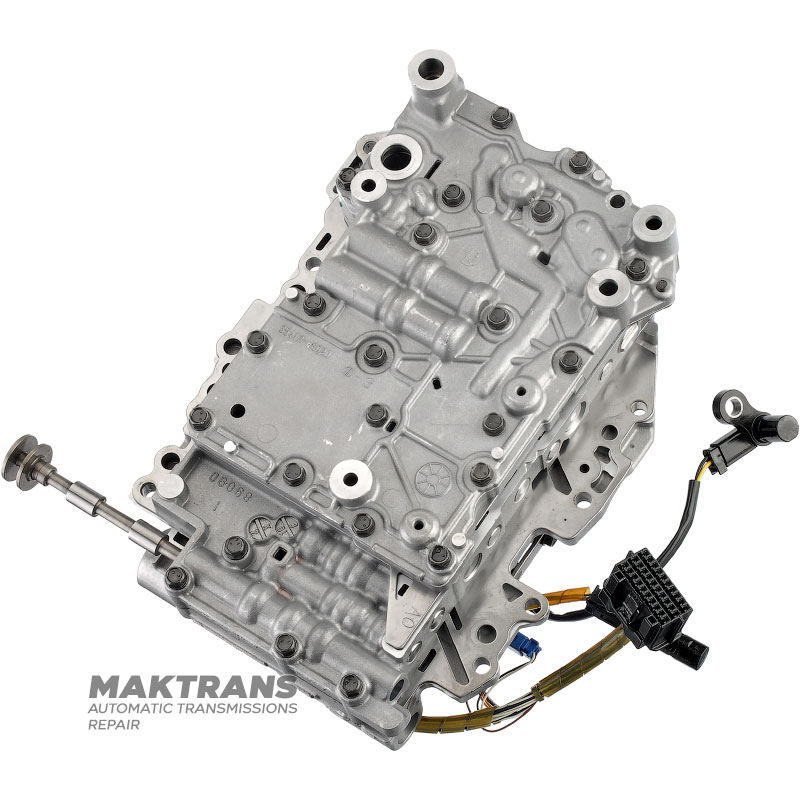Restaurierte Ventilkörperbaugruppe mit Magnetspulen TOYOTA / LEXUS UA80E, UA80F 3541048080, 354100E010 – (für Fahrzeuge ohne Start-/Stopp-System, Markierungen auf dem Gehäuse 89090, Trennplatte A0)