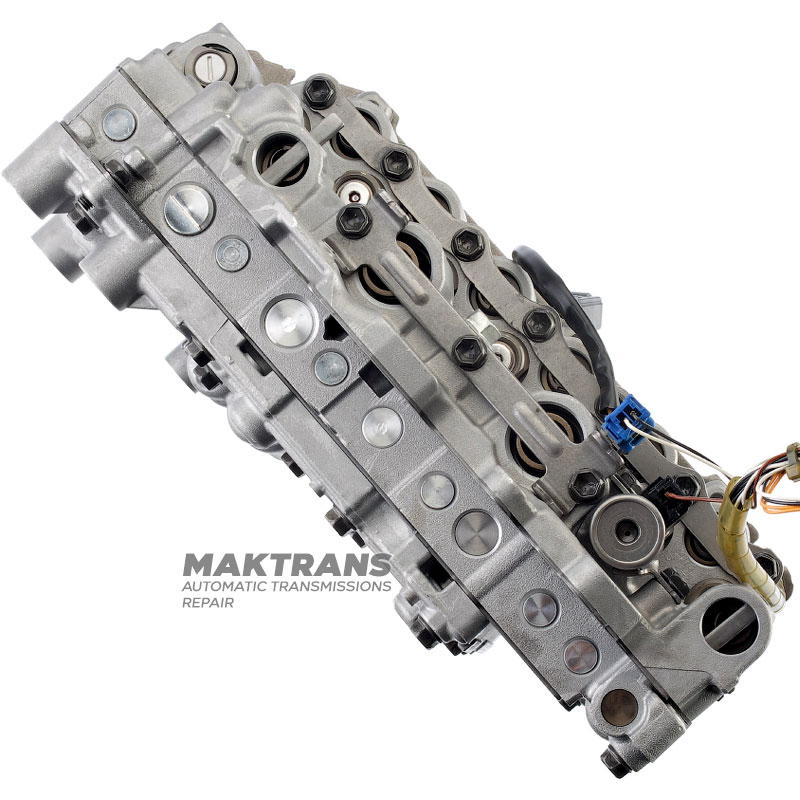 Restaurierte Ventilkörperbaugruppe mit Magnetspulen TOYOTA / LEXUS UA80E, UA80F 3541048080, 354100E010 – (für Fahrzeuge ohne Start-/Stopp-System, Markierungen auf dem Gehäuse 89090, Trennplatte A0)