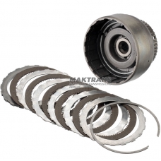Kupplungstrommel FORD A4LD, 4R44E, 4R55E, 5R55E, 5R55N, 5R55S, 5R55W 90DT-7A511-DA - 5 Reibscheiben (Gesamtdicke des Kits 22,00 mm)