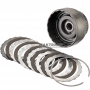 Kupplungstrommel FORD A4LD, 4R44E, 4R55E, 5R55E, 5R55N, 5R55S, 5R55W 90DT-7A511-DA - 5 Reibscheiben (Gesamtdicke des Kits 22,00 mm)