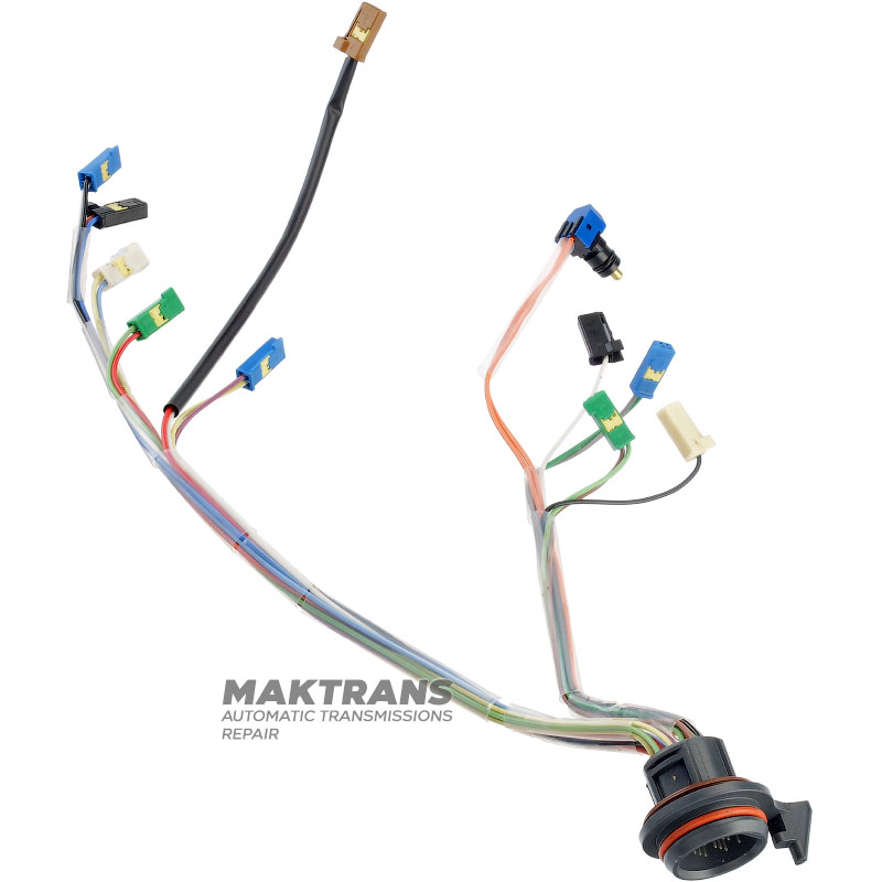 Ventilkörperverkabelung Aisin Warner AW TF-80SC, AWTF-81SC – 1 Temperatursensor, 10 Anschlüsse (2 grüne Anschlüsse, 3 blaue Anschlüsse, 2 weiße, 2 schwarze Anschlüsse, 1 braun)
