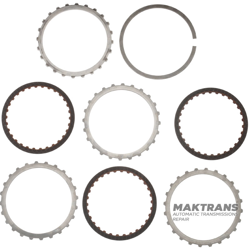 Eingangswelle, Trommel C4-C1-Kupplung TOYOTA A760 E/F – C4-Kupplung – 3 Reibscheiben (Gesamtdicke des Satzes 13,70 mm), C1-Kupplung – 5 Reibscheiben (Gesamtdicke des Satzes 21,70 mm)