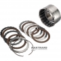 Trommel-DIREKTKupplung FORD A4LD, 4R44E, 4R55E, 5R55E, 5R55N, 5R55S, 5R55W, XL2P-7D047-CB - 5 Reibscheiben (Gesamtdicke des Satzes 20,55 mm)