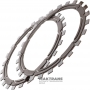 Reibscheibensatz für Wandlerüberbrückung ZF6HP19A (09L) Audi Q7 3.6L — 000 044 / 000 236 (2 Reibscheiben, Dicke 3,80 mm, Innen-Ø 169 mm)