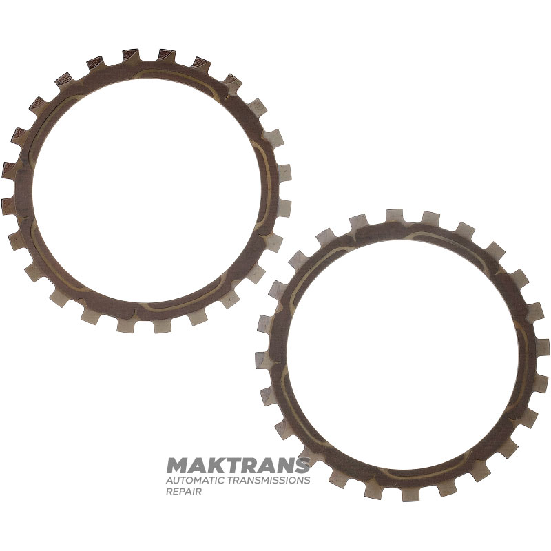 Reibscheibensatz für Wandlerüberbrückung ZF6HP19A (09L) Audi Q7 3.6L — 000 044 / 000 236 (2 Reibscheiben, Dicke 3,80 mm, Innen-Ø 169 mm)
