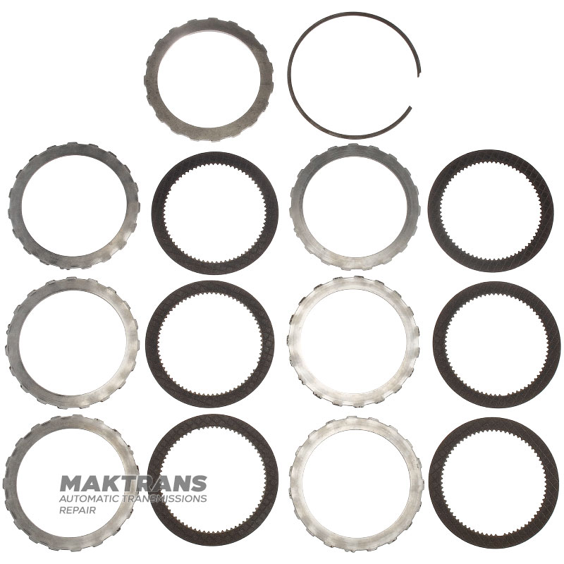 VORWÄRTSKUPPLUNGSTROMMEL FORD A4LD, 4R44E, 4R55E, 5R55E, 5R55N, 5R55S, 5R55W 91DT-7A511-EB — mit Teflonringen auf der Nabe, 6 Reibscheiben (Gesamtdicke des Kits 25,75 mm)