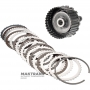 Ausgangswelle, Trommel K27 Kupplung Mercedes-Benz 725.0 AMG A2902701300 - Wellenlänge 135 mm, 30 Zähne (Außen-Ø 31,70 mm), Trommel K27 (7 Reibscheiben)