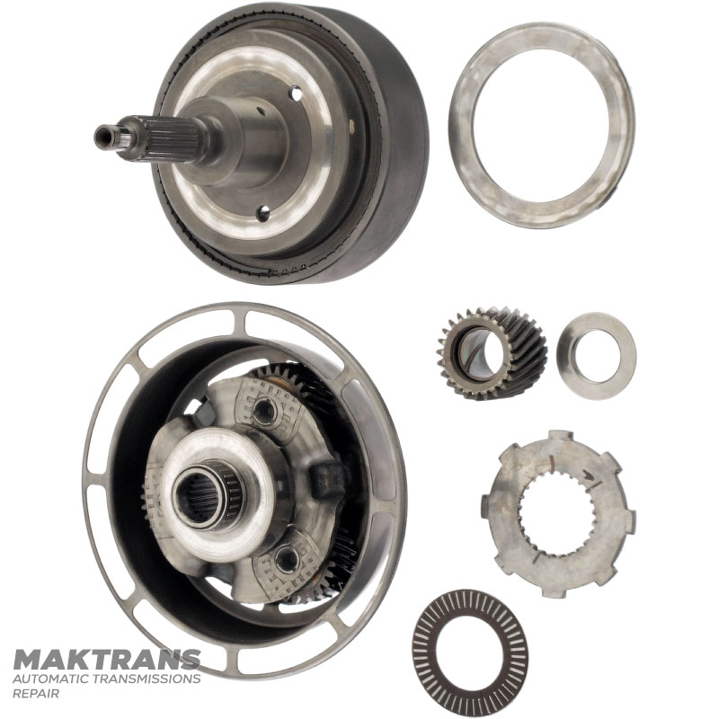 Planetengetriebe (mit Ring für Sensor, 8 Blätter) OVERDRIVE FORD A4LD, 4R44E, 4R55E, 5R55E (ab 1997) — 3 Satelliten (25 Zähne), Sonnenrad 24 Zähne (Außen-Ø 37,10 mm), Hohlrad 70 Zähne (Außen-Ø 115,50 mm)