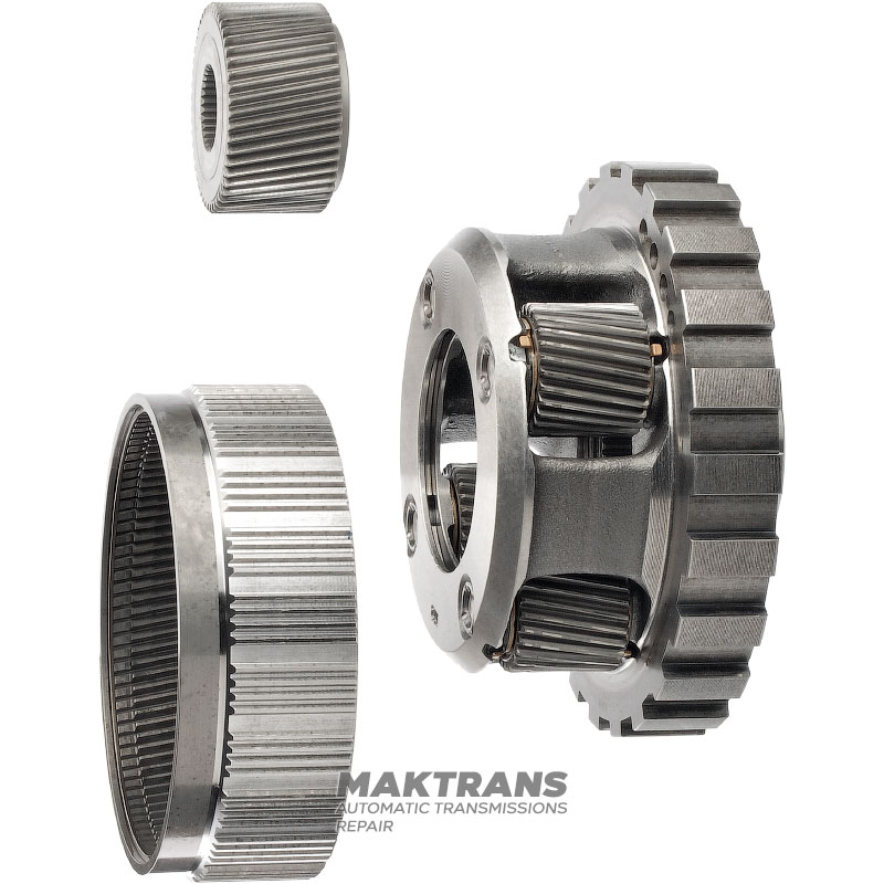 Hinteres Planetengetriebe ALLISON 1000 - Sonnenrad 49 Zähne (für Lager 53,70 mm), 4 Satelliten (27 Zähne, Außen-Ø 43,65 mm), 29541008, 24279272, 29539512