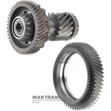 Schrägverzahnungssatz für Differentialantrieb TOYOTA UA80E, UA80F — Antriebsrad 56 Zähne (Außen-Ø 153,80 mm), Zwischenwelle 16 Zähne (Außen-Ø 64,60 mm) / 44 Zähne (Außen-Ø 123,90 mm)