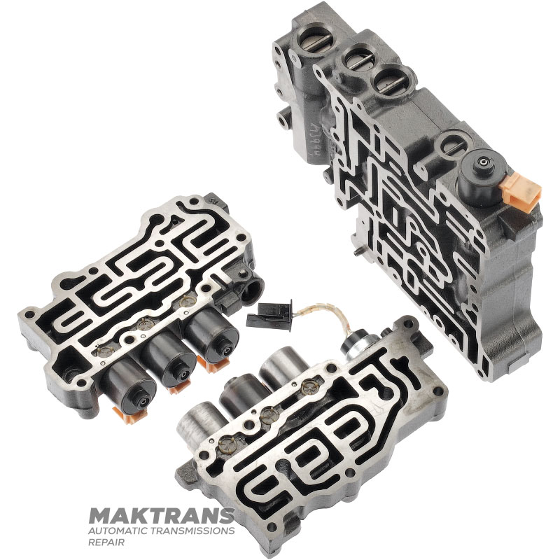 Ventilkörper komplett mit Magnetspulen ALLISON 3000, 4000 Serie – WTEC-Design, Trennplatte MD3588A, 23049305, 23049306