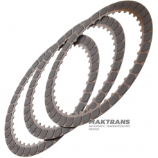 Reibscheibensatz 3-5-R Kupplung MAZDA FW6A-EL - FZ01195J0A, 3 Scheiben im Satz (40 Zähne, Außen-Ø 169,25 mm, Dicke 1,65 mm)