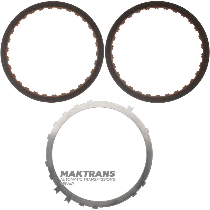 Satz Stahl- und Reibscheiben 2-6 Bremse GM 6T30, 6T31 - 1 Reibscheibe (Gesamtdicke des Satzes 5,85 mm), 24261226, 24256228