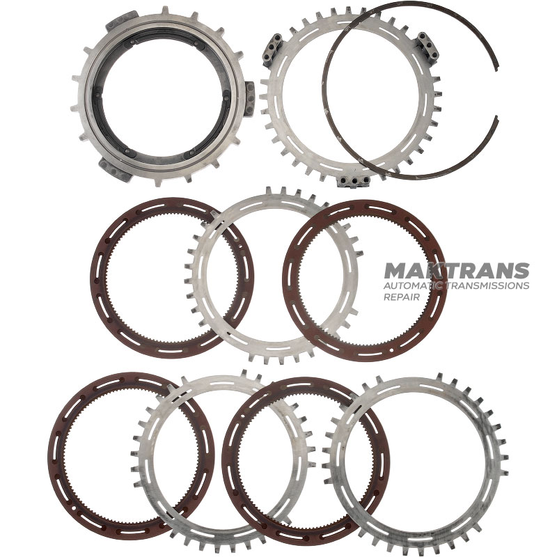 Stahl- und Reibscheibensatz C3 (3-5-R) Kupplung ALLISON 1000 - 4 Reibscheiben (Gesamtdicke des Satzes 36,50 mm), 29542192, 29546701, 29531049, 29535648