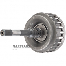 Überholte FORWARD Kupplungstrommel (leer, ohne Kolben und Scheiben) TOYOTA AC60E, AC60F - 20 Keilwellen (Außen-Ø 21,30 mm), Gesamthöhe 233 mm, Schaftlänge 185 mm