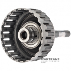 Überholte FORWARD Kupplungstrommel (leer, ohne Kolben und Scheiben) TOYOTA AC60E, AC60F - 20 Keilwellen (Außen-Ø 21,30 mm), Gesamthöhe 233 mm, Schaftlänge 185 mm