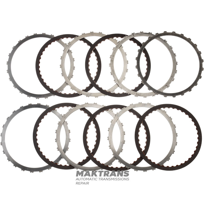 Stahl- und Reibscheibensatz C3 Kupplung (Rückwärtsgang) TOYOTA AB60E, AB60F, 3567760040, 3564860020 - 5 Reibscheiben (Gesamtdicke des Satzes 24,55 mm)
