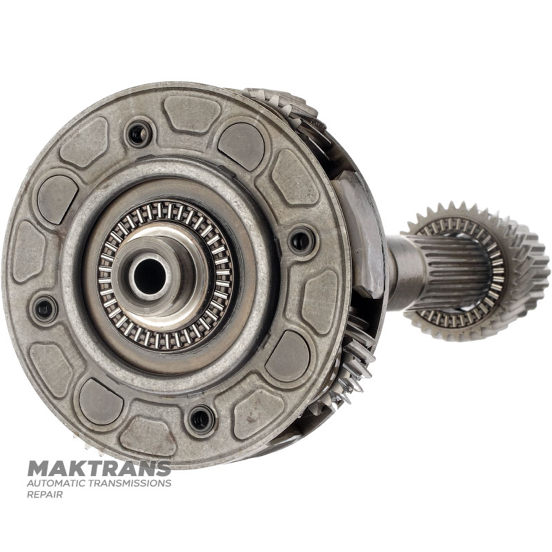 Hinteres Planetengetriebe, Abtriebswelle Mercedes-Benz 722.3 A1262720007, A1262701743 — Gesamtlänge 346 mm (27 Zähne, Außen-Ø 29,30 mm), 4 Satelliten (21 Zähne, Außen-Ø 37,60 mm)