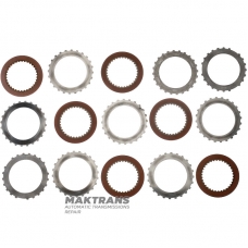 Satz Stahl- und Reibscheiben FORWARD Clutch ZF 4HP22 - 6 Reibscheiben (Gesamtdicke des Satzes 21,50 mm)