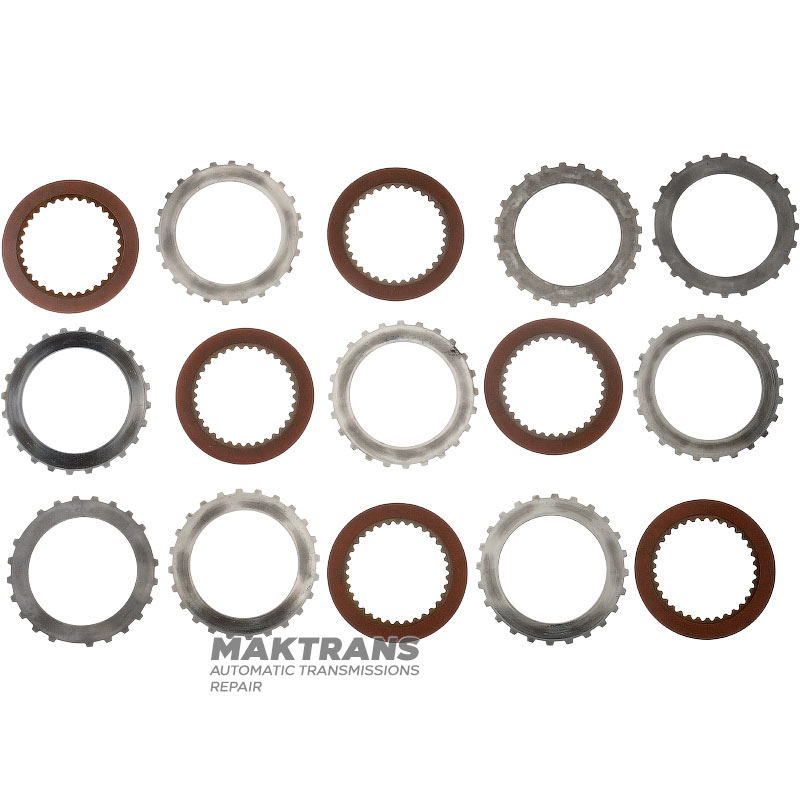 Satz Stahl- und Reibscheiben FORWARD Clutch ZF 4HP22 - 6 Reibscheiben (Gesamtdicke des Satzes 21,50 mm)