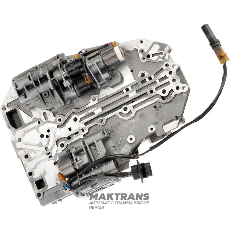 Ventilkörper komplett mit Magnetspulen ZF 4HP22 (gebraucht, nicht geprüft) — Trennplatte 086, 7-poliger Stecker (1043428071, 1043428090, 1043428072, 1043428081, 1043428065)