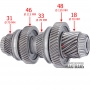 Abtriebswelle des Differenzialantriebs Nr. 2 VAG DSG DQ500 0BT, 0BH — 18 (Ø 70 mm), 48 (Ø 130 mm), 33 (Ø 78 mm), 46 (Ø 113 mm), 31 (Ø 70 mm)