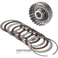 Trommel-OVERDRIVE-Kupplung ZF 4HP22, 4HP24 — 1043430098 (4 Reibscheiben, Nabe 2/3 Teflonringe)