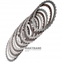 Satz Stahl- und Reibscheiben LOW / REVERSE Bremse FORD 6R60, 6R80 - 6 Reibscheiben (Gesamtdicke 25,60 mm)