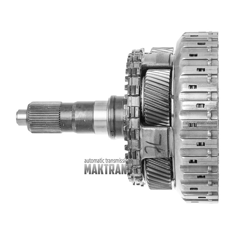 Planetengetriebe Nr. 4, D Kupplungstrommel (mit neuem gummierten Kolben), Ausgangswelle AUDI ZF 8HP65A - 4 Satelliten, 35 Zähne auf dem Satelliten