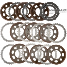 BorgWarner BW4440 Stahl- und Reibplattensatz – 9 Reibplatten (Gesamtdicke des Satzes 29,90 mm), CHRYSLER 300 V6 3,6 l, 845RFE-Getriebe
