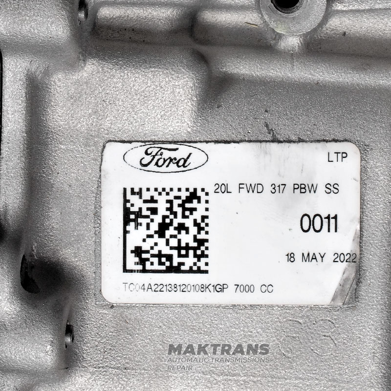 Generalüberholtes und geprüftes Automatikgetriebe FORD 8F40 DIESEL, 2WD - K1GP-7000-CC (44/44 Endübersetzung, FORD GALAXY 2.0 TDCI ECOBLUE 2018-2023)