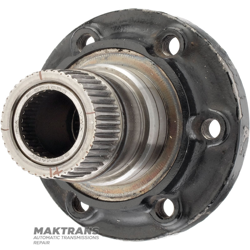 Hinterer Flansch des Verteilergetriebes DODGE, JEEP DHY ITC / Mercedes-Benz DCS — 68087458AA (6 Befestigungslöcher, Lochmittenabstand 40,75 mm, 41 Keilwellenverzahnung (Außen-Ø 44,25 mm))