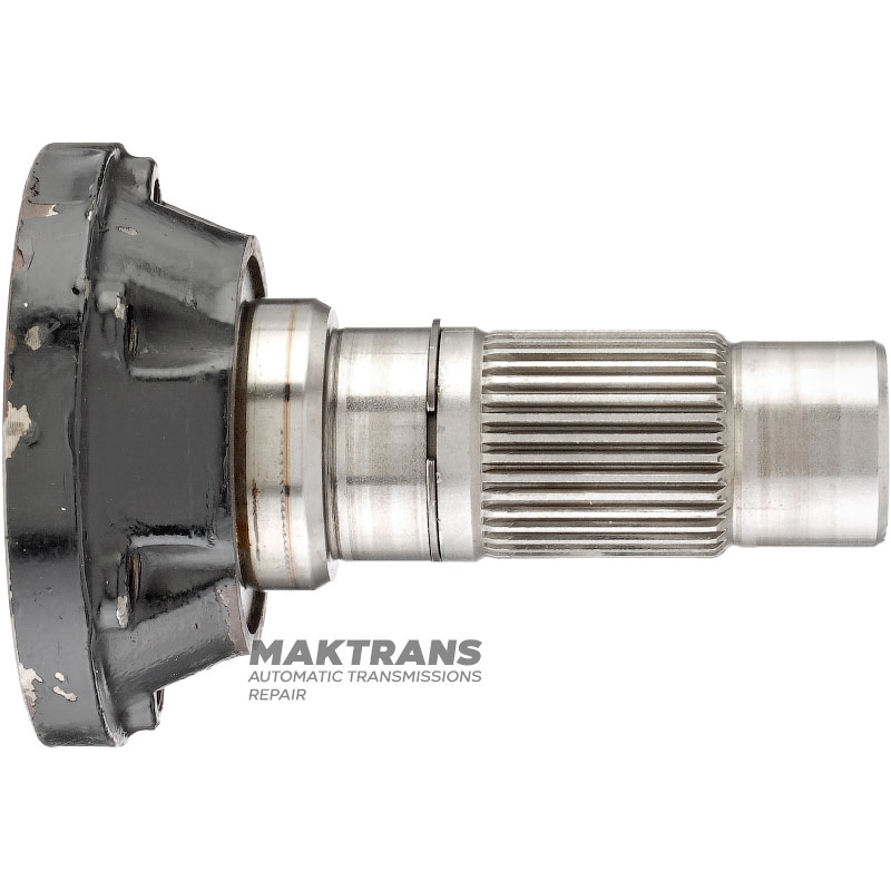 Vorderflansch DODGE, JEEP DHY ITC / Mercedes-Benz DCS — 68071845AA (6 Befestigungslöcher (Innen-Ø 8,50 mm), Lochmittenabstand 40,60 mm, 36 Keilwellenverzahnung (Außen-Ø 39 mm))