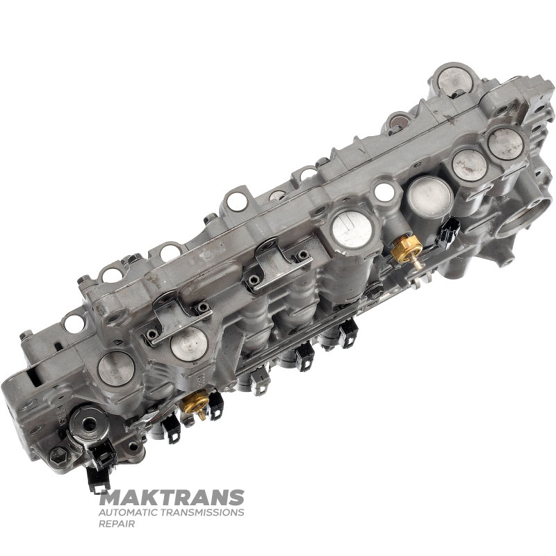 Ventilkörper komplett mit Magnetspulen (ungeprüft) Aisin Warner TR-60SN / VAG 09D - Trennplatte A-6, 2 Anschlüsse, mit Drucksensoren