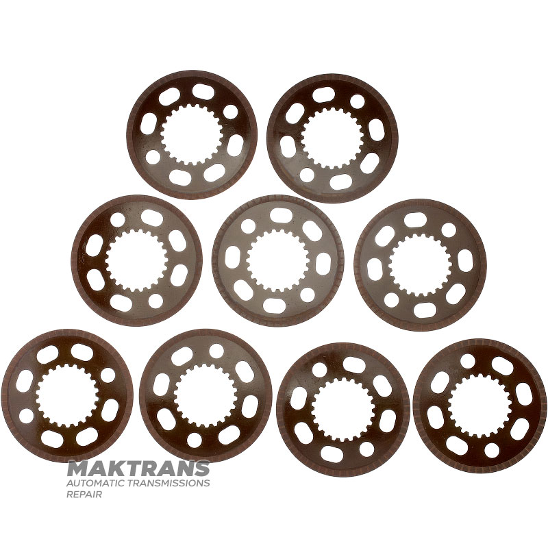 BorgWarner BW4440, BW4477 Reibscheibensatz - 9 Reibscheiben (AD 149,95 mm, 22 Zähne), CHRYSLER 300 V6 3,6 l, 845RFE-Getriebe, Cadillac CTS (2008-2010), mit 6L50-Getriebe