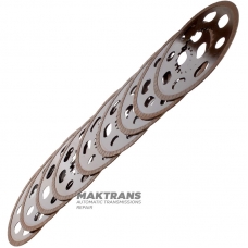 BorgWarner BW4440, BW4477 Reibscheibensatz - 9 Reibscheiben (AD 149,95 mm, 22 Zähne), CHRYSLER 300 V6 3,6 l, 845RFE-Getriebe, Cadillac CTS (2008-2010), mit 6L50-Getriebe