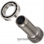 Zwischenwelle, Sonnenrad des Ventiltriebs des Verteilergetriebs FORD BW4404 - 4404-665-001, Länge 154 mm, 45 Keilwellenverzahnung (Außen-Ø 48,45 mm), 37 Zähne am Zahnrad (69,85 mm), F77A-7A195-VA, 44-04-000-005 (95-01 Ford Explorer)