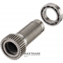 Zwischenwelle, Sonnenrad des Ventiltriebs des Verteilergetriebs FORD BW4404 - 4404-665-001, Länge 154 mm, 45 Keilwellenverzahnung (Außen-Ø 48,45 mm), 37 Zähne am Zahnrad (69,85 mm), F77A-7A195-VA, 44-04-000-005 (95-01 Ford Explorer)