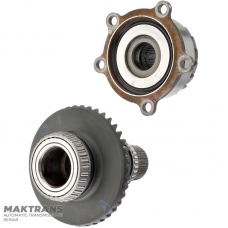 Ein Satz Hypoidzahnräder für das Winkeluntersetzungsgetriebe (Verteilergetriebe) TOYOTA UB80F — 4120152010, 3625042030, 4131942011, 18 / 41 Zähne, 44 Keilwellenverzahnung auf der Eingangswelle (Außen-Ø 45,30 mm)