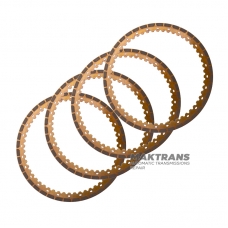 Reibscheibensatz Low / Reverse (B2) Bremse AISIN WARNER TF-70SC, TF-71SC, TF-73SC - 4 Reibscheiben (Dicke 1,55 mm, 56 Zähne, Außen-Ø 170,65 mm)