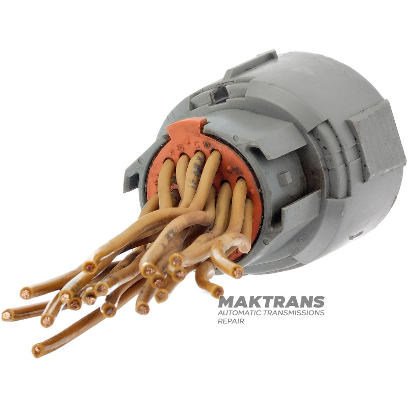 Stecker mit externen Verdrahtungsdrähten zum Anschluss der Verkabelung der Hydraulikeinheit ALLISON 1000, 2000, 2400 – (28 Pins, 18 Drähte)