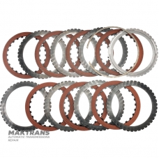 C2-Kupplung ALLISON 1000, 2000, 2400 Stahl- und Reibscheibensatz – 29538469, 29530315, 7 Reibscheiben (Gesamtsatzdicke 32,75 mm)