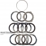 Stahl- und Reibscheibensatz C3 (3-5-R) Kupplung ALLISON 1000, 2000, 2400 - 6 Reibscheiben (Gesamtdicke des Satzes 36,60 mm), 29542192, 29546701, 29531049, 29535648