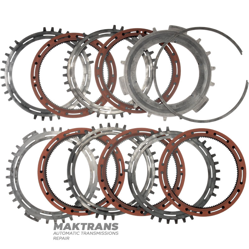 Stahl- und Reibscheibensatz C3 (3-5-R) Kupplung ALLISON 1000, 2000, 2400 - 5 Reibscheiben (Gesamtdicke des Satzes 37,15 mm), 29542192, 29546701, 29531049, 29535648