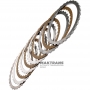 Satz Stahl- und Reibscheiben FORD Low / Reverse Brake 6R60, 6R75, 6R80 - 4 Reibscheiben (Gesamtdicke des Satzes 19,20 mm)