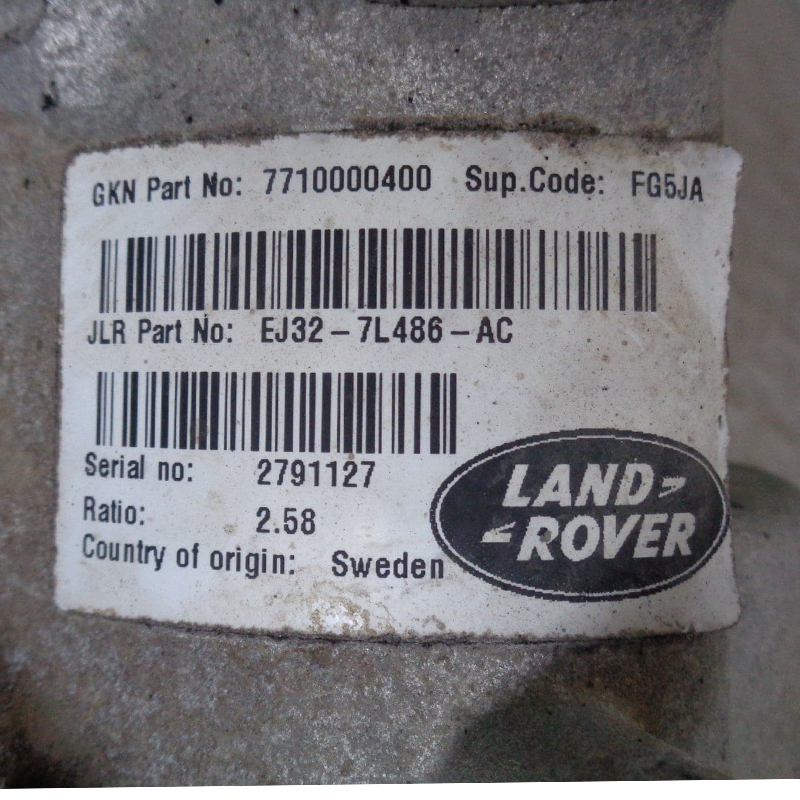 Kühlerkasten ZF 9HP48 Land Rover Discovery Sport — EJ32-7L486-AC, 7710000400, Verhältnis 2,58