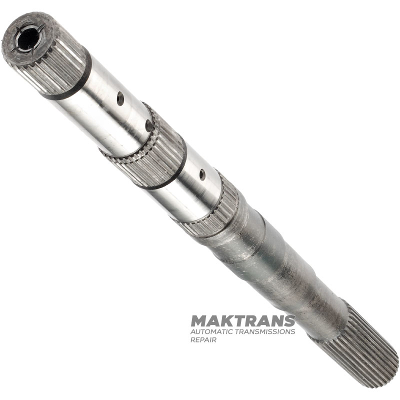 Abtriebswelle FORD E4OD, 4R100 — ohne Buchse, mit Buchse, Länge 507 mm, 31-fach verzahnt (Außen-Ø 34,35 mm, Länge des verzahnten Teils 98 mm)