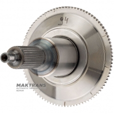 Zwischenwelle mit Flanschzahnkranz OVERDRIVE FORD E4OD, 4R100 — E9TZ-7A658-A, Bauhöhe 150 mm, 30 Zähne (Außen-Ø 25,15 mm)